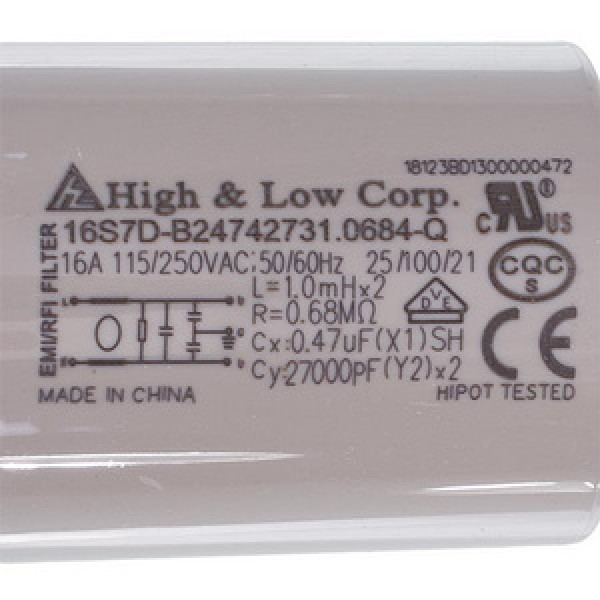 Мережевий фільтр 16S7D-B24742731.0684-Q для пральної машини Gorenje 267515