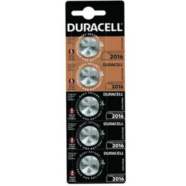 Батарейка Duracell CR2016 3V блістер 5 шт.