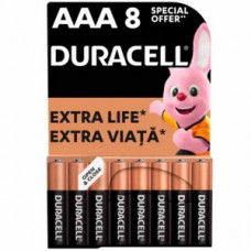 Батарейка Duracell AAA (LR3/MX2400) 1.5V блістер 8 шт.