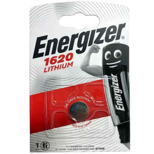 Батарейка Energizer 1620 (CR1620) Lithium 3V блістер 1 шт.