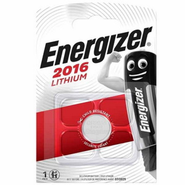Батарейка Energizer 2016 (CR2016) Lithium 3V блістер 1 шт.