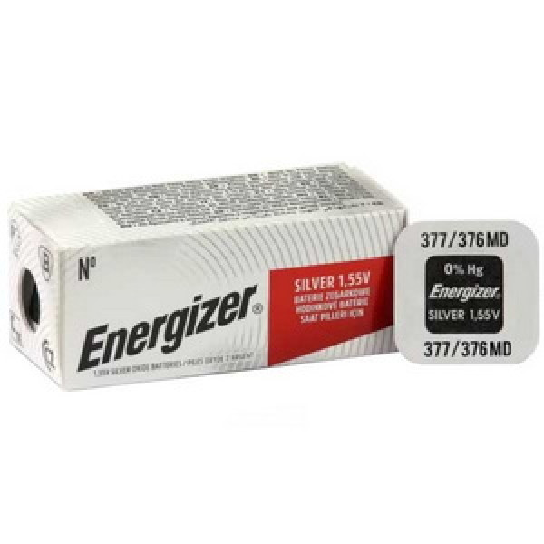 Батарейка Energizer 377 (SR626SW/SR626W/SR66) Lithium 1,55V блістер 10 шт.
