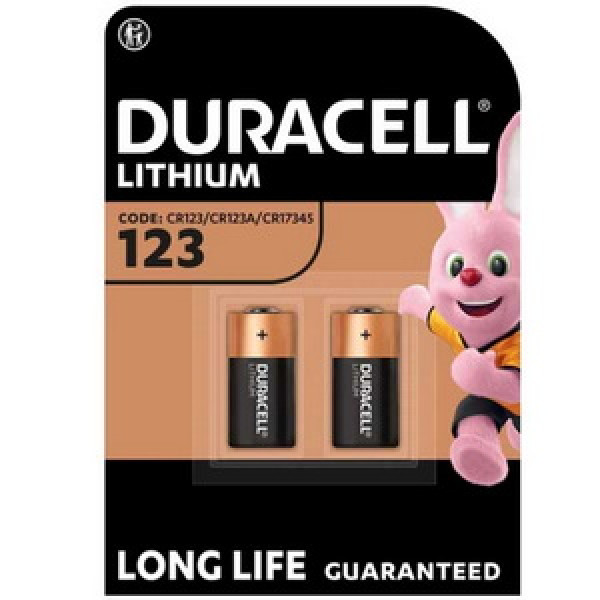 Батарейка Duracell CR123 3V блістер 2 шт.