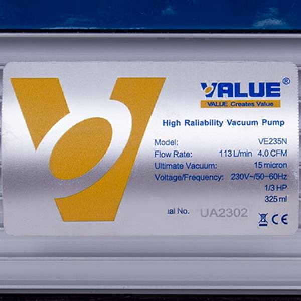 Вакумний насос Value VE-235 (2 ступ., 100 літ/хв.)