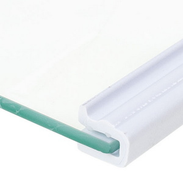 Полиця (верхня) для холодильника Samsung DA97-17294C 460x305mm (скляна, з обрамленням)