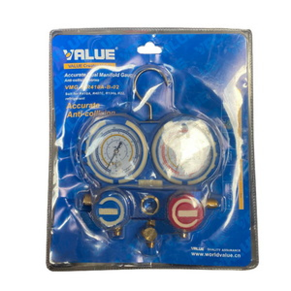 Манометричний колектор 2-вентильний VALUE VMG-2 R410A-B-2 + шланги 3шт.x900mm