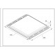 Емальоване деко для духовки Ariston, Indesit 446x364x56mm C00098172