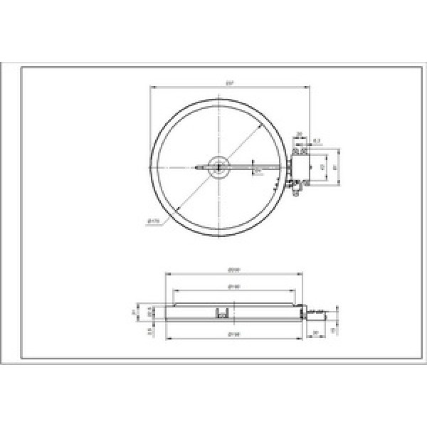 Конфорка для склокерамічної поверхні Electrolux D=180mm 1800W 3740636216