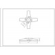Ніж для м&aposясорубки Zelmer 00631383 NR5 86.1007 D=47mm s=9mm Отвір=9.5x9.5mm