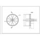Шестерня велика D=20/97.5mm, H=23/12(35)mm для м&aposясорубки Kenwood KW650740