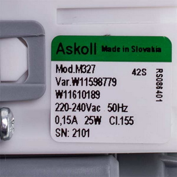 Помпа Askoll 25W M327 0.15A для пральної машини Ariston C00507308