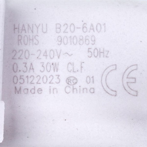 Помпа 30W B20-6A01 0.3A 4055250551 HANYU для пральної машини