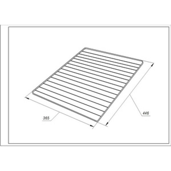Решітка 445x365mm C00081578 для духовки Indesit, Ariston