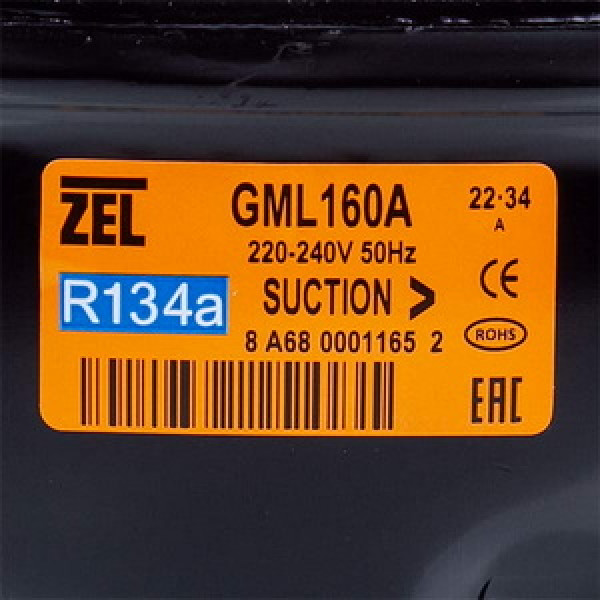 Компресор для холодильника Zanussi ZEL GML160А R134a 160W (з пусковим реле ZNB68-120P15C)