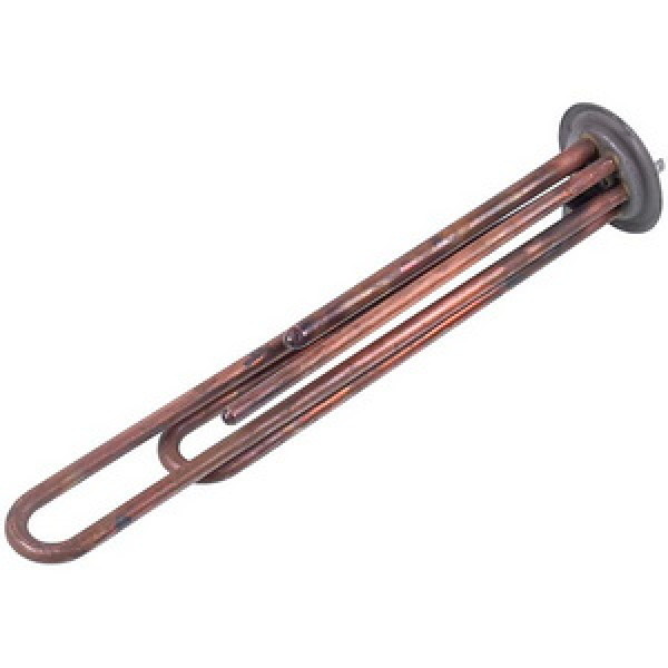 Тен фланцевий для бойлера 34013100000 Kawai 2000W (мідний) L=310mm фланець 64mm (під анод M4)