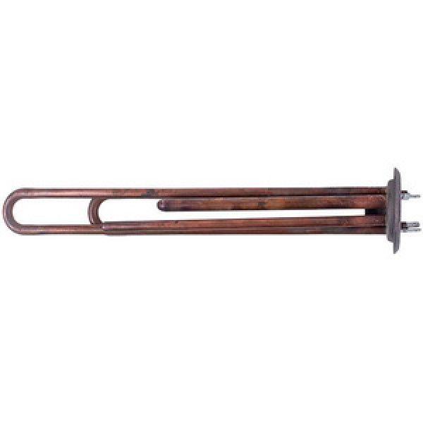 Тен фланцевий для бойлера 34013100000 Kawai 2000W (мідний) L=310mm фланець 64mm (під анод M4)