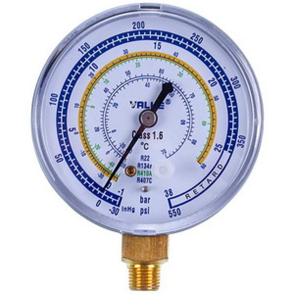 Манометр низького тиску CBL VALUE  (D корпусу=68mm, R22 R134 R410 R407)