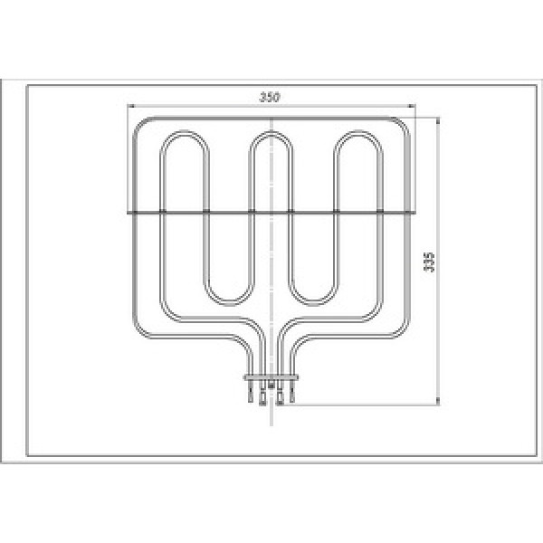 Electrolux 3117699011 Тен верхній (гриль) 2800W для духовки
