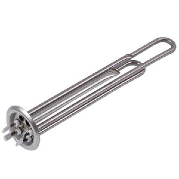 Тен для бойлера Kaneta 34013100000 2000W (нержавійка) L=310mm фланец 64mm, 2 трубки под датчик анод M4