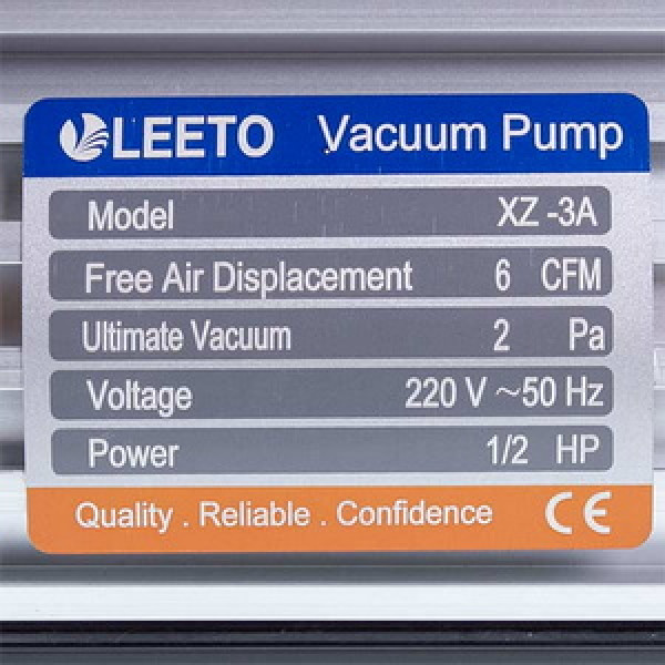 Вакуумний насос LEETO XZ-3 (1 ступ./170 л/хв.)