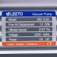 Вакумний насос LEETO 2XZ-0,5A/C  (2 ступ./42 літ/хв.)
