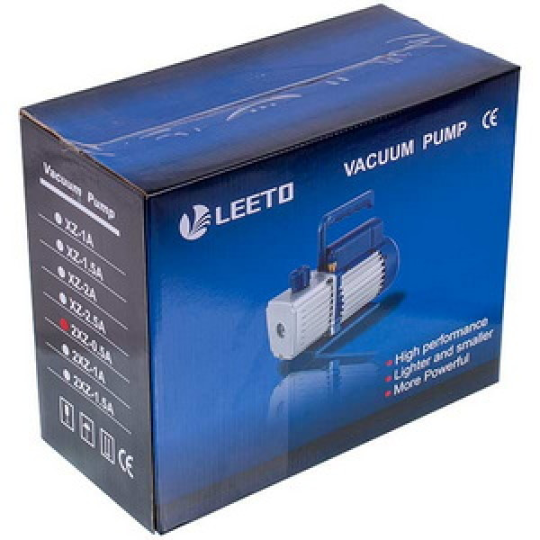 Вакумний насос LEETO 2XZ-0,5A/C  (2 ступ./42 літ/хв.)