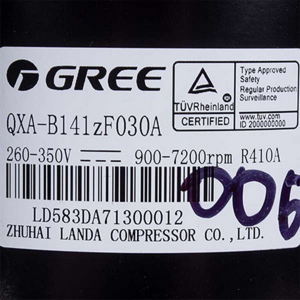 Компресор інвер. 18-24" QXA-B141zF030A R410a 260-350V Gree Cooper&Hunter (C&H) 00105249G