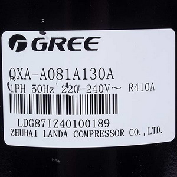 Компресор для кондиціонера Cooper&Hunter (C&H) 009001000075 GREE 7&apos&apos QXA-A081A130A R410A 220-240V