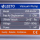 Вакуумний насос з манометром LEETO 2XZ-4А-SV (2 ступ. 226 л/хв.)