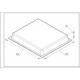 Деко HZ632070 455x375x39mm для духовки Bosch 11029049