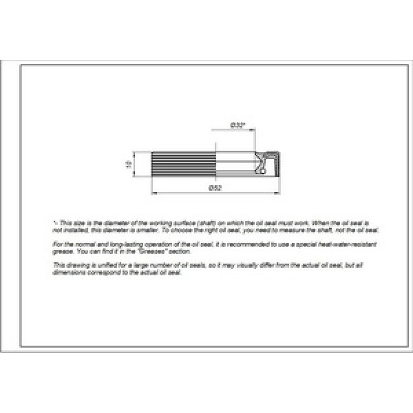 Сальник 32*52*10mm для пральної машини Zanussi 811869901