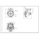 Помпа (насос) для пральної машини Askoll 30W M332 RC0480/T2124 Mod.M332 (алюмінієва обмотка)