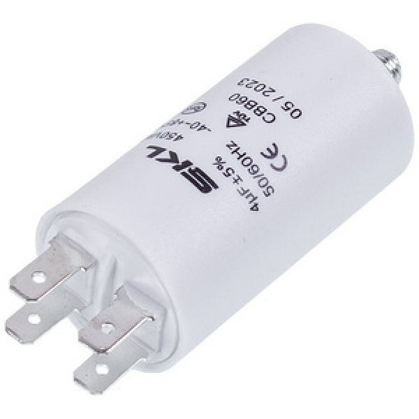 Пусковий конденсатор для пральної машини 4uF 450V CAP507UN