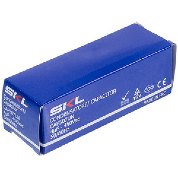 Пусковий конденсатор для пральної машини 4uF 450V CAP507UN