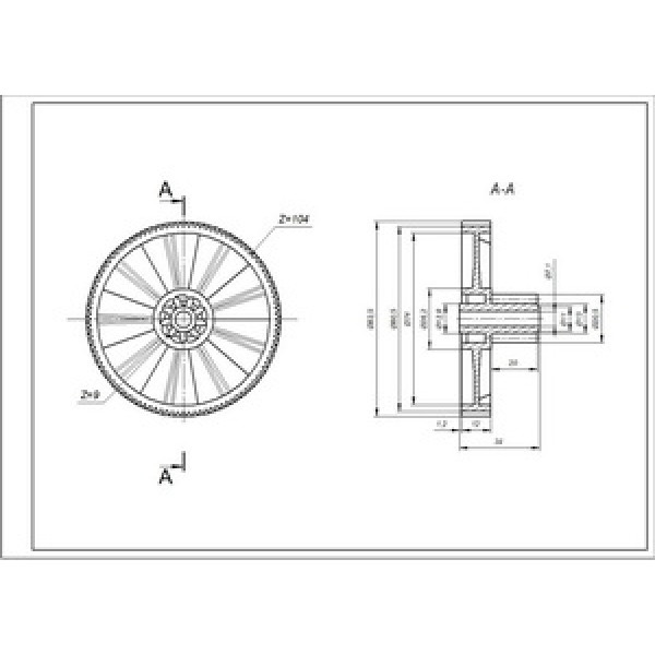 Braun AS00000377 Шестерня для м&aposясорубки