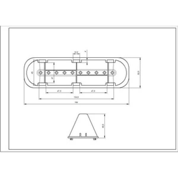 Активатор, ребро барабана для пральної машини Indesit L=183mm C00065463