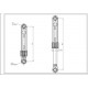 Амортизатор бака для пральної машини LG 4901ER2003A AKS 100N L=170-260mm D отворів=11mm