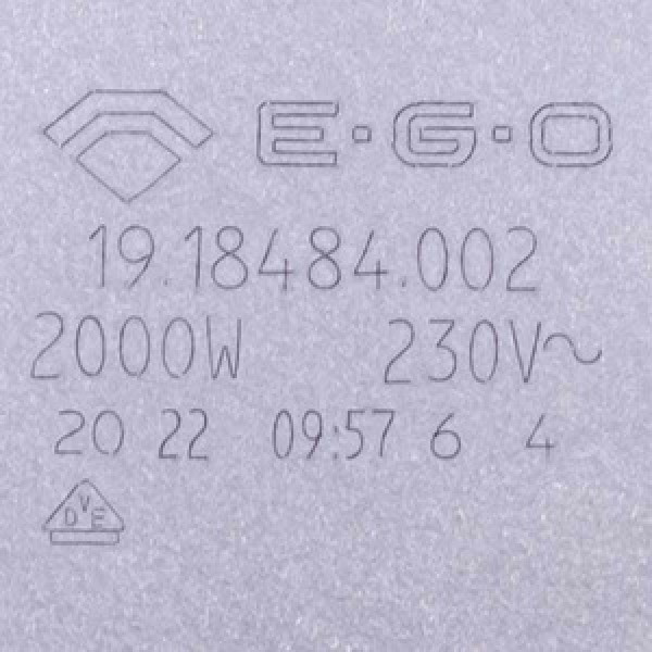 Конфорка для електроплити 18.18484.002 EGO Beko 162200012 D=180mm 2000W (контакт-фастон)