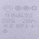 Конфорка для електроплити 18.18484.002 EGO Beko 162200012 D=180mm 2000W (контакт-фастон)