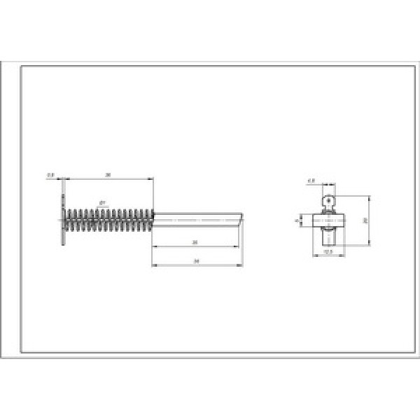 Щітки двигуна для пральної машини Bosch 00154740 (2 шт.) стрижень (без корпусу, склеєні) 12.5x5x36