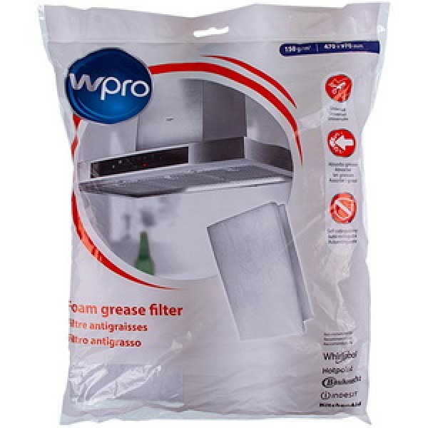 Фільтр жировий (універсальний) 470x970mm для витяжки Wpro 484000008523