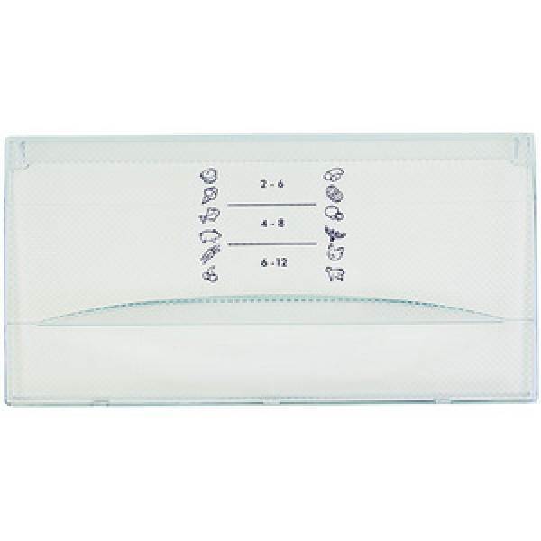 Панель ящика морозильної камери Liebherr 9041804 (верхнього/середнього) 365x185mm