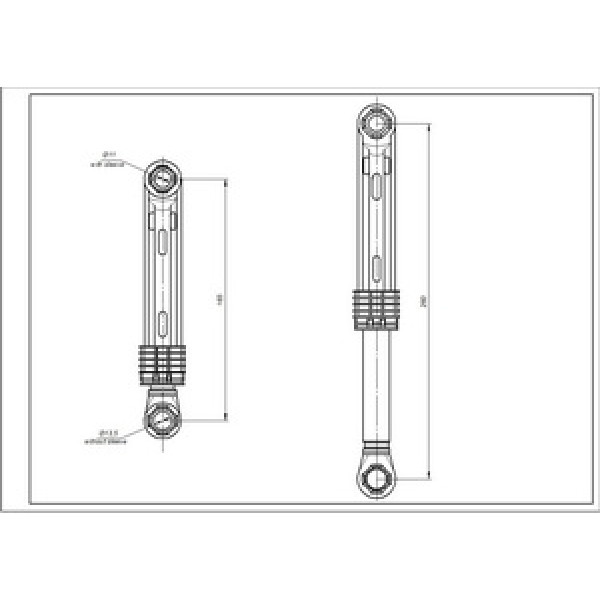 Амортизатор бака для пральної машини LG 80N 4901ER2003B