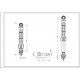Амортизатор бака для пральної машини Indesit ANSA C00140744 100N L=165-260mm D отвору=13mm