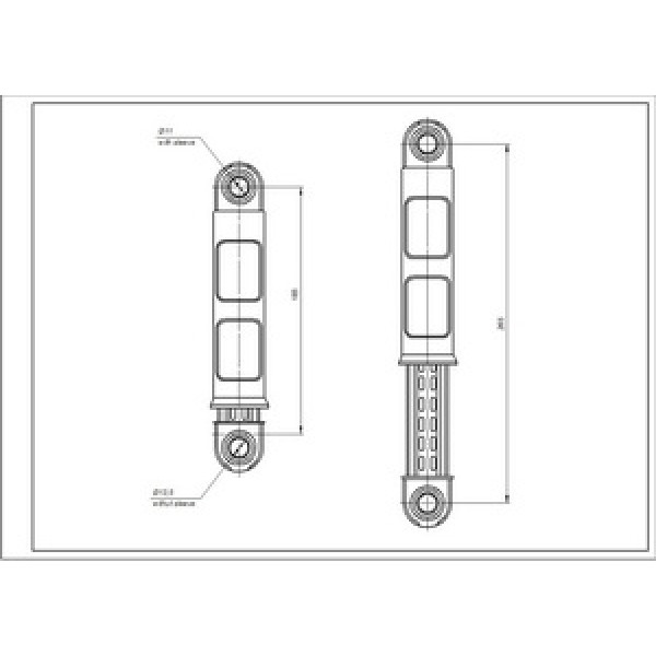Амортизатор бака для пральної машини Electrolux 80N 1322553015