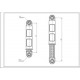 Амортизатор бака для пральної машини Electrolux 80N 1322553015