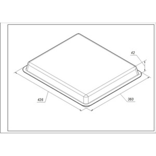 Деко емальоване (глибоке) 426x360mm для духовки Electrolux 3870288101