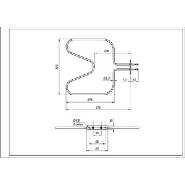 Тен нижній для духовки Zanussi 3570635015
