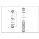 Амортизатор бака для пральної машини Electrolux 8581322553513 60N L=165-240mm D отвору=11mm