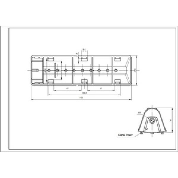 Активатор, ребро барабана для пральної машини Samsung DC97-02051B L=168mm